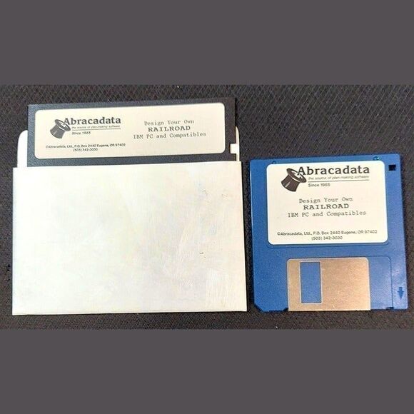 Design Your Own Railroad Train Legacy PC DOS Software by Abracadata - Picture 3 of 3